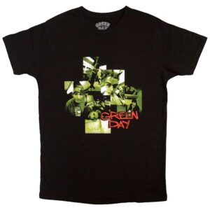 Green Day Photo Montage Black T-Shirt