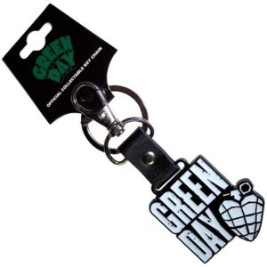 Green Day Stacked Logo & Grenade Glow-in-the-Dark Keychain