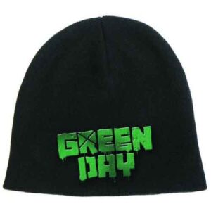 Green Day Unisex Logo Cotton Black Beanie Hat