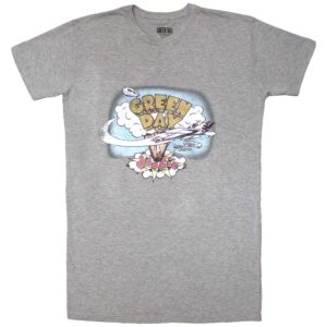 Green Day Vintage Dookie Grey Ladies T-Shirt Dress