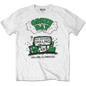 Green Day Welcome to Paradise White T-Shirt