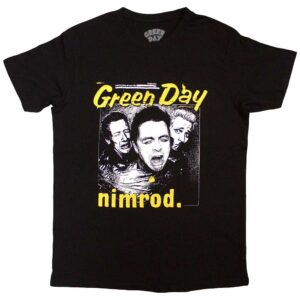 Green Day Yellow Pick -Nimrod Black T-Shirt