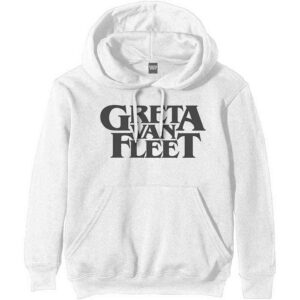 Greta Van Fleet Logo White Pullover Hoodie