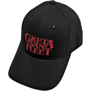 Greta Van Fleet Red Logo Black Baseball Cap