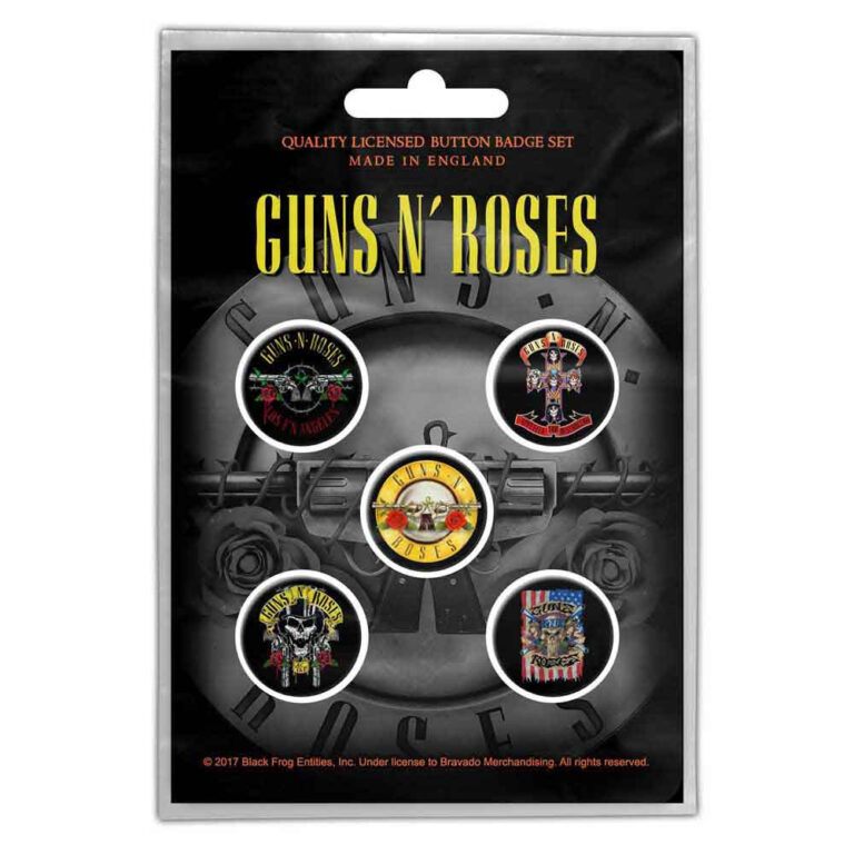 Guns N’ Roses Bullet Logo Badge Pack