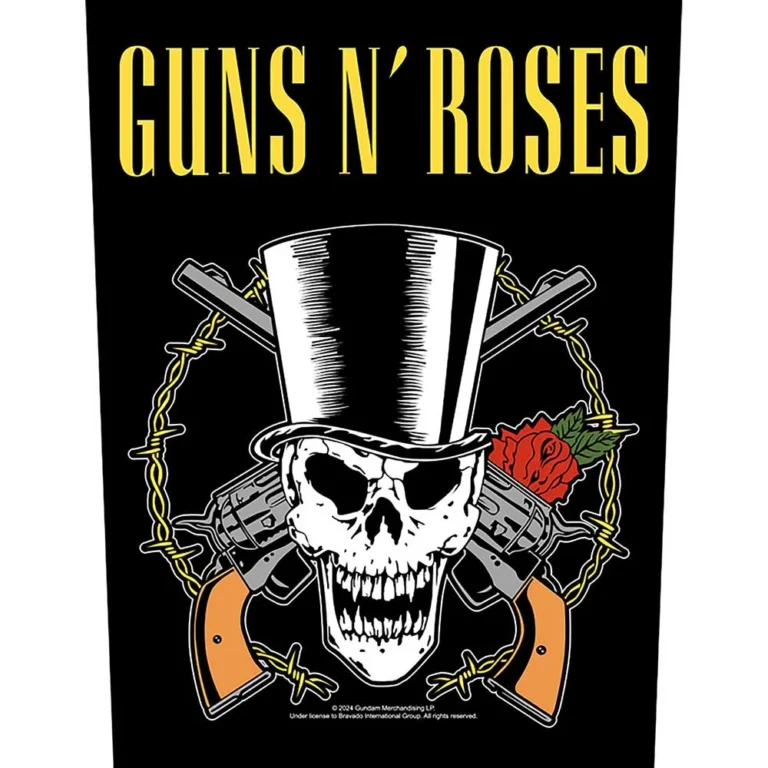 Guns N’ Roses Skull & Guns Back Patch