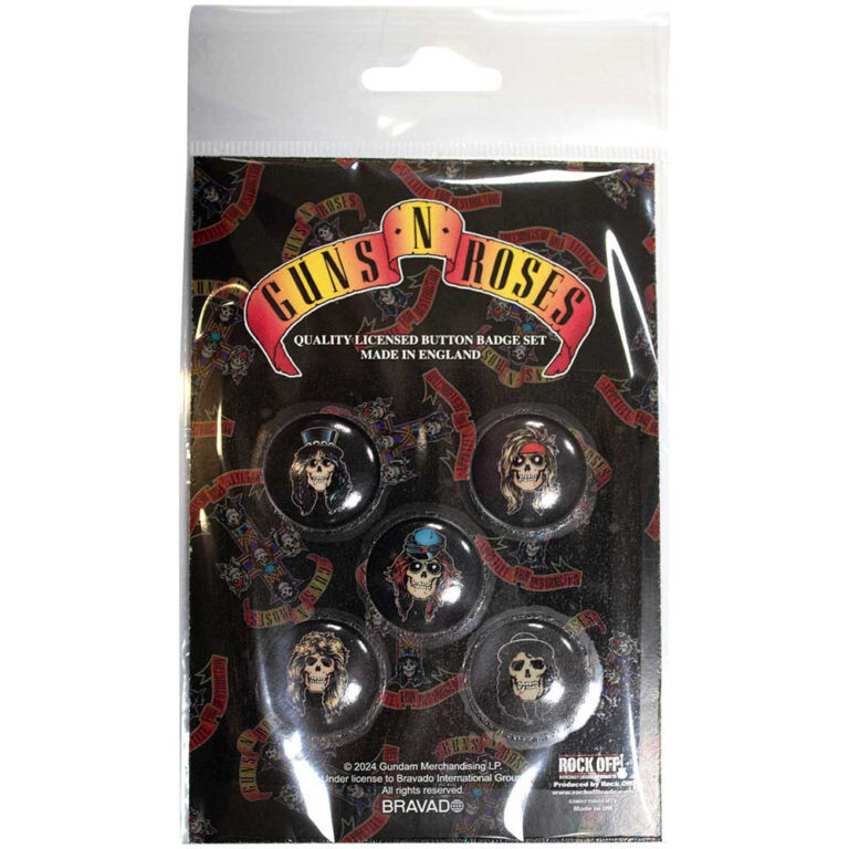 Guns N’ Roses Appetite Skulls Badge Pack