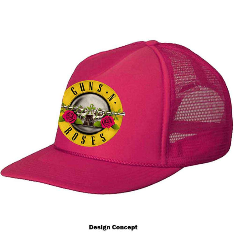 Guns N’ Roses Classic Logo Pink Mesh Back Cap