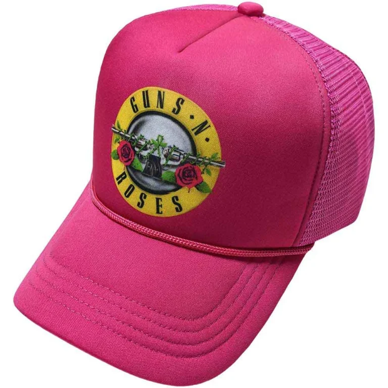 Guns N’ Roses Classic Logo Pink Mesh Back Cap