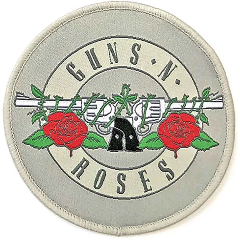Guns N’ Roses Silver Circle Logo Patch