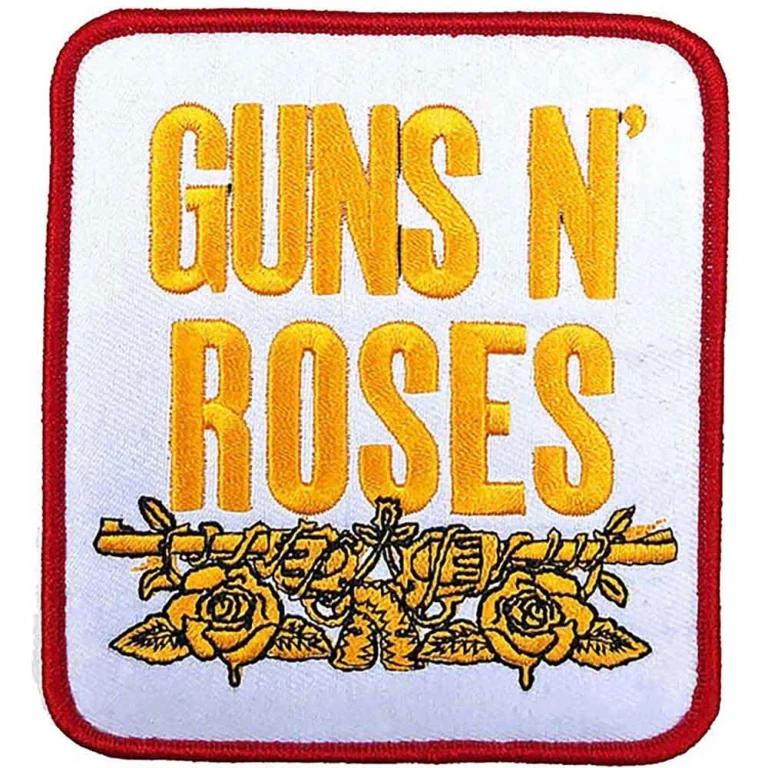 Guns N’ Roses Stacked White White Patch