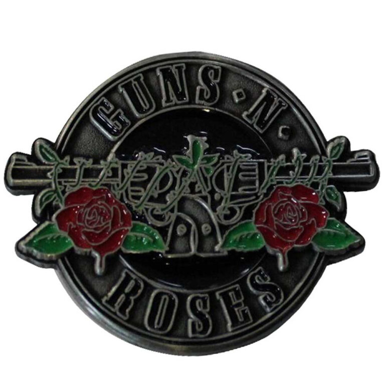 Guns N’ Roses Silver Circle Logo Pin Badge