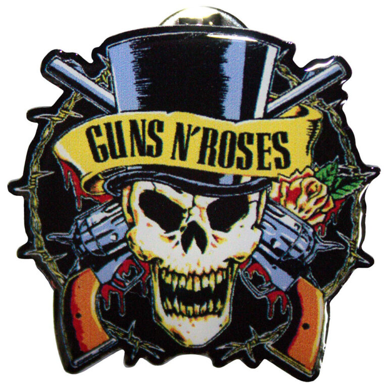 Guns N’ Roses Top Hat Pin Badge