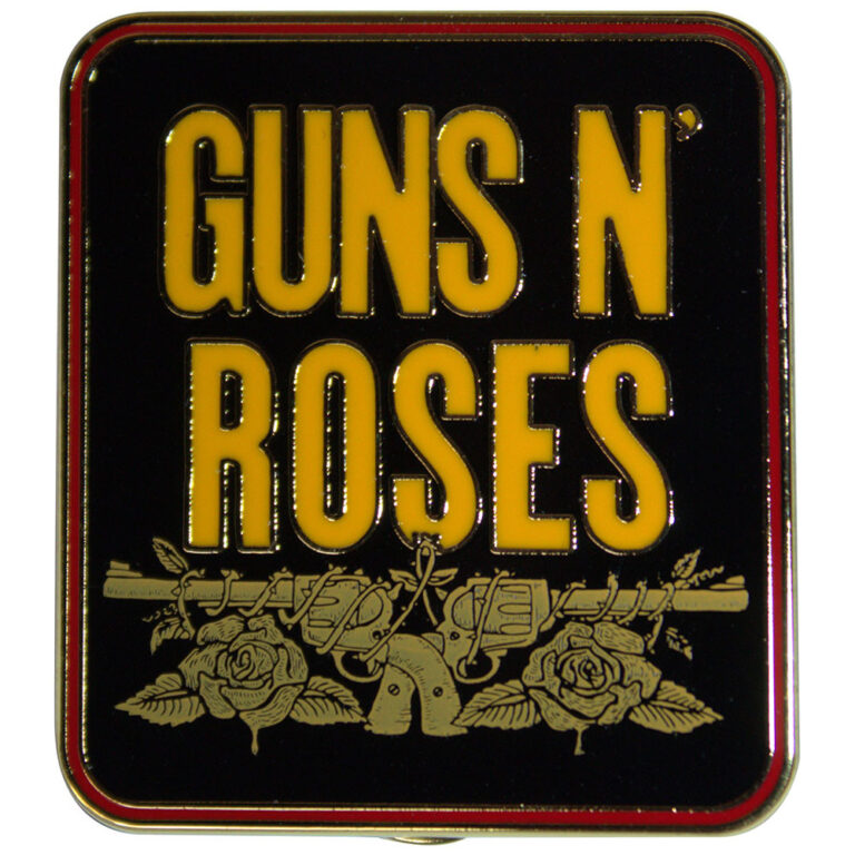Guns N’ Roses Stacked Black Pin Badge