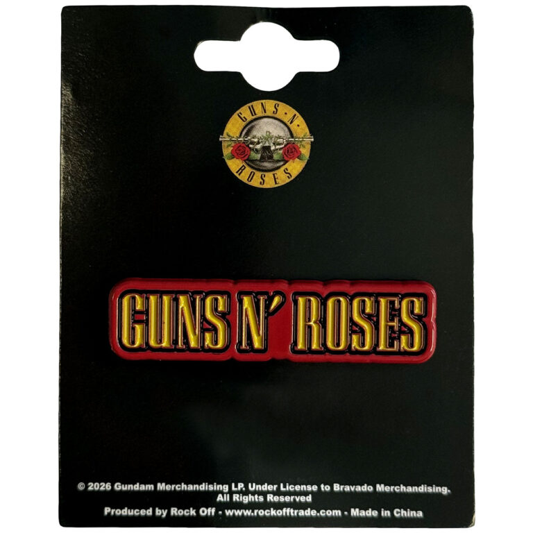 Guns N’ Roses Text Logo Pin Badge