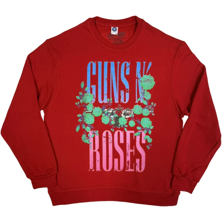 Guns N’ Roses Guns & Vine Red Sweatshirt