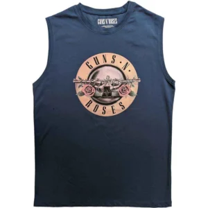 Guns N' Roses Classic Logo Denim Blue T-Shirt