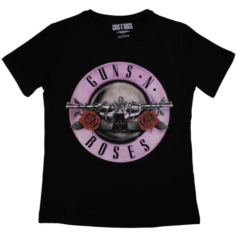 Guns N’ Roses Classic Logo Black Ladies T-Shirt