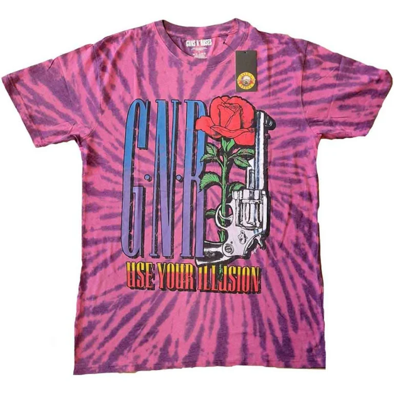 Guns N’ Roses UYI Pistol Purple Wash Collection T-Shirt