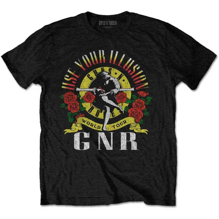 Guns N’ Roses UYI World Tour Black T-Shirt