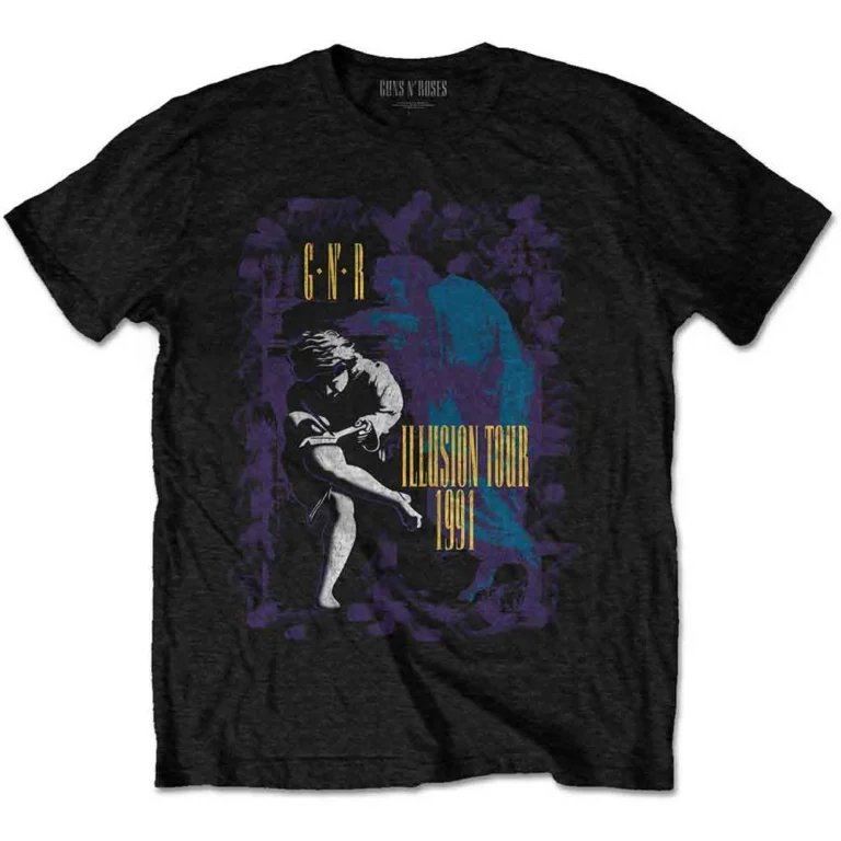 Guns N’ Roses Illusion Tour ’91 Black T-Shirt