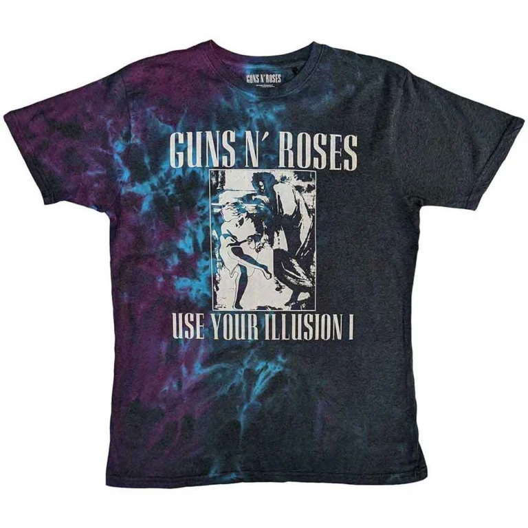 Guns N’ Roses Use Your Illusion Monochrome Blue Wash Collection T-Shirt