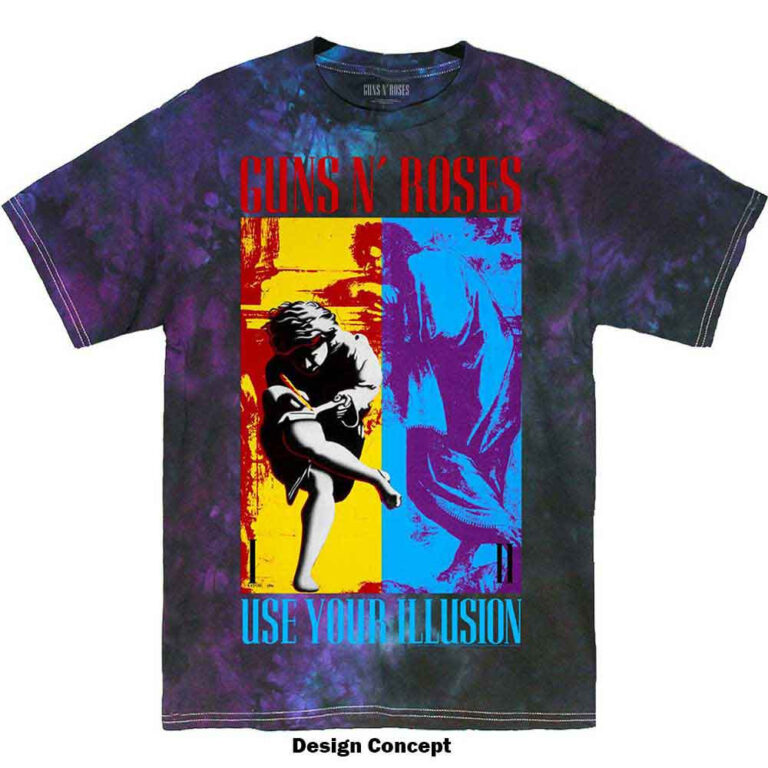 Guns N’ Roses Use Your Illusion Blue Wash Collection T-Shirt
