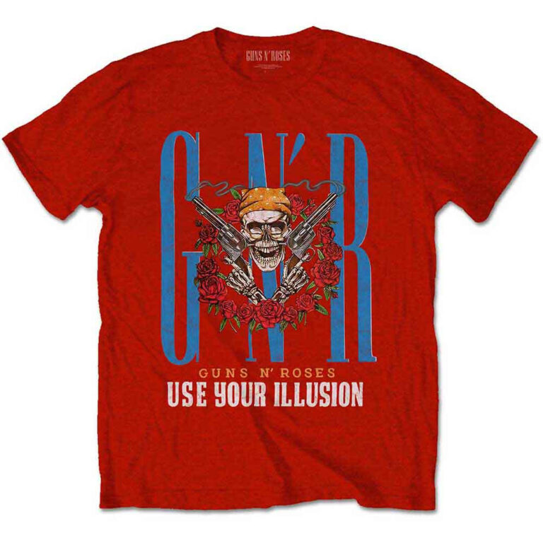 Guns N’ Roses Bandana Skull Red T-Shirt