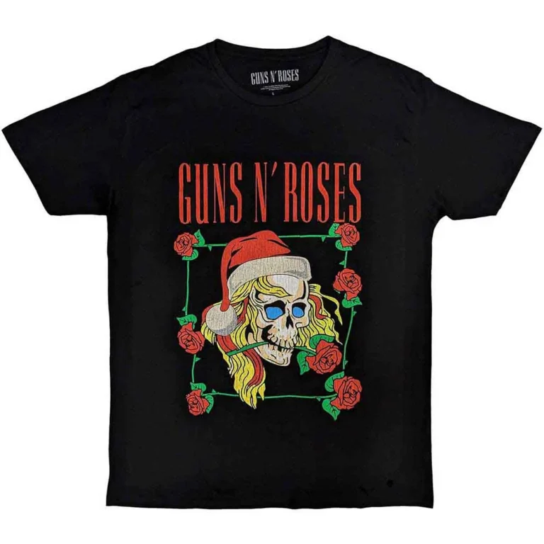 Guns N’ Roses Holiday Skull Black T-Shirt