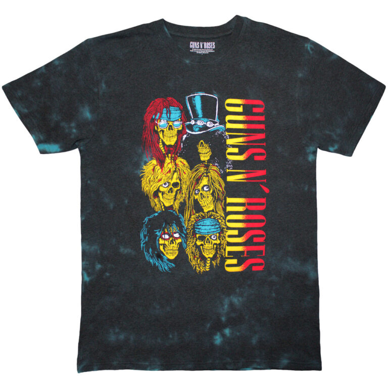 Guns N’ Roses UYI Tour ’91 Black Back Print & Wash Collection T-Shirt