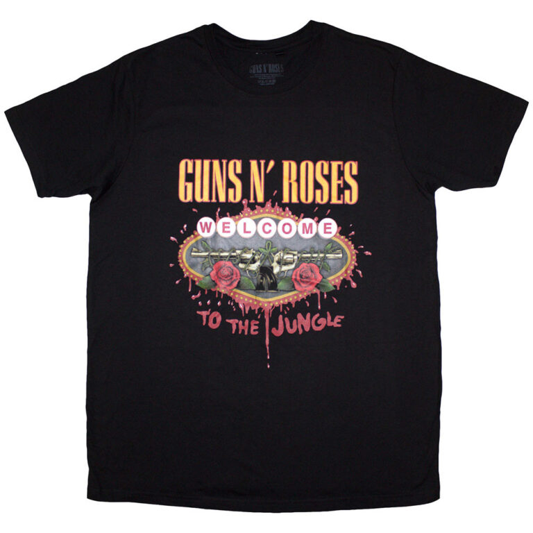 Guns N’ Roses Welcome to the Jungle Black Ladies T-Shirt