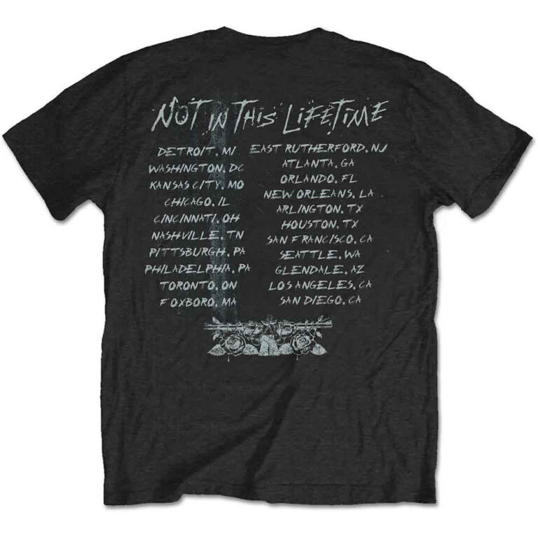 Guns N’ Roses Not in this Lifetime Tour Xerox Black Back Print T-Shirt