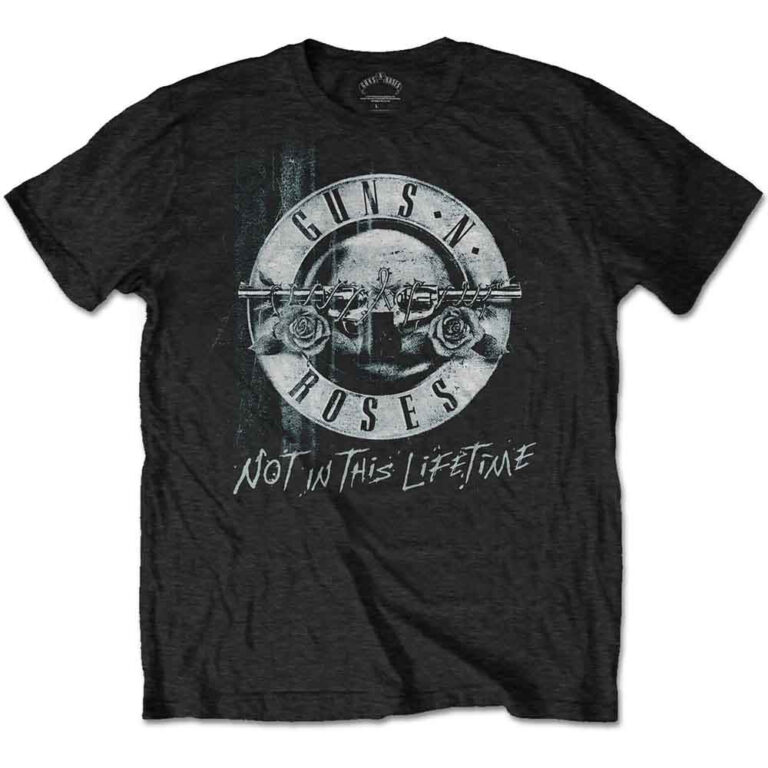 Guns N’ Roses Not in this Lifetime Tour Xerox Black Back Print T-Shirt