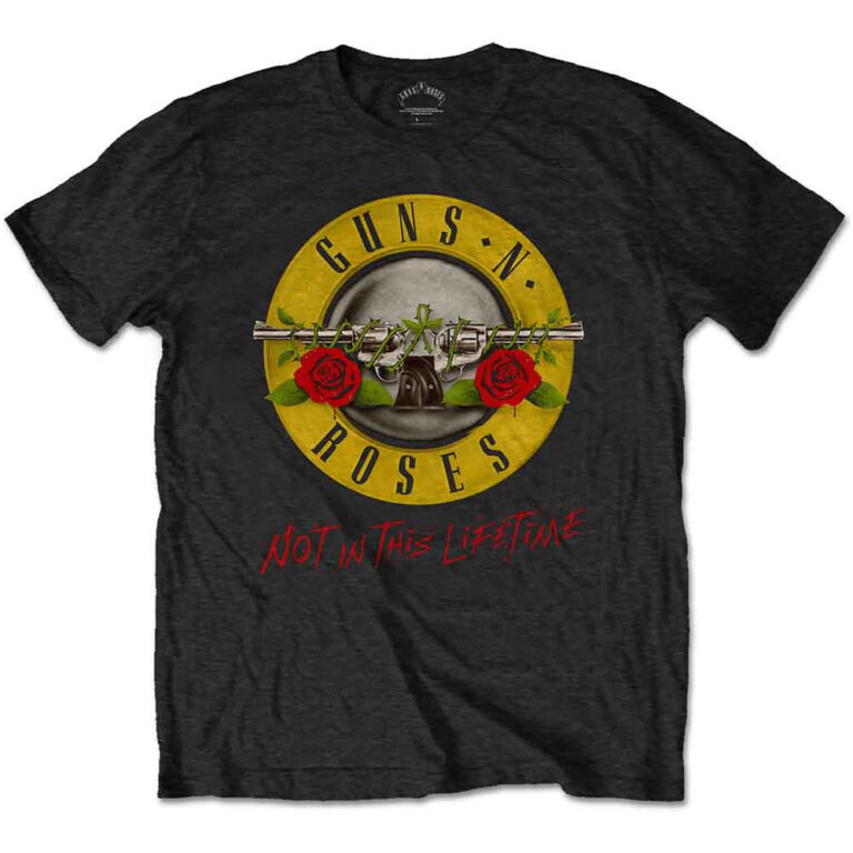 Guns N’ Roses Not in this Lifetime Tour Black Back Print T-Shirt