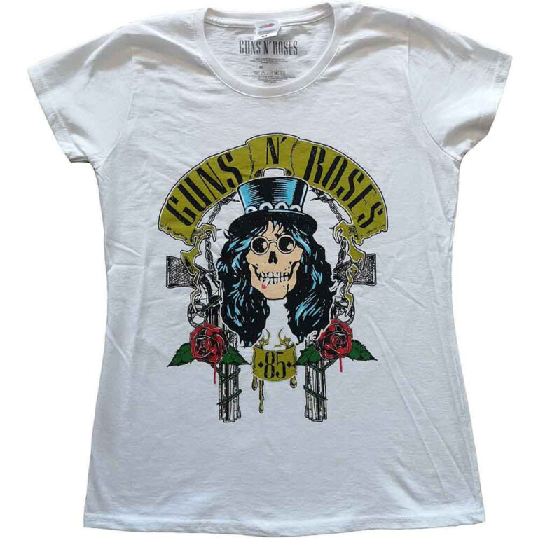 Guns N’ Roses Slash ’85 White Ladies T-Shirt
