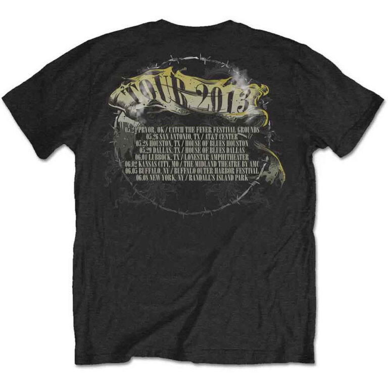 Guns N’ Roses Trashy Skull Black Back Print T-Shirt