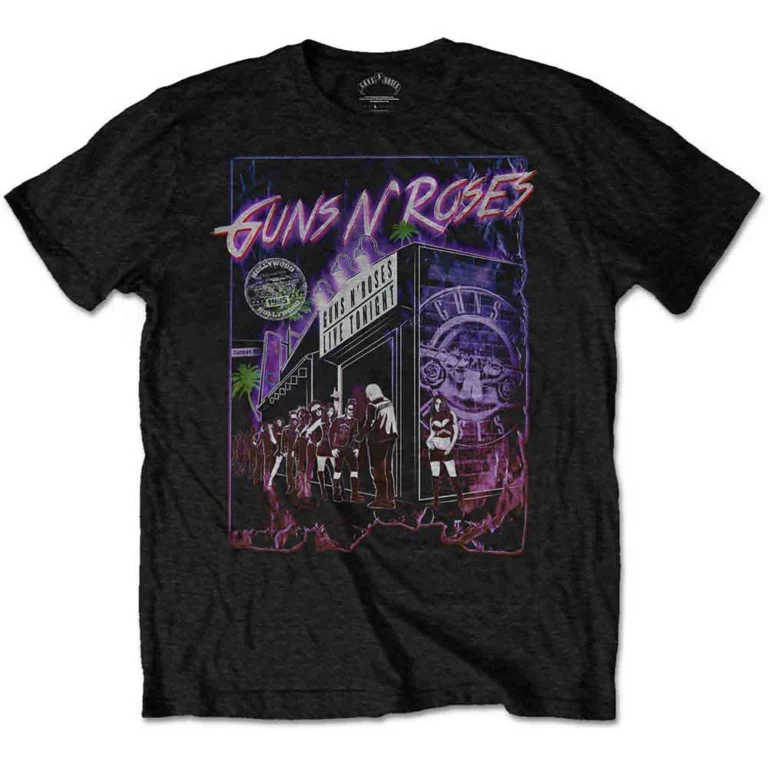 Guns N’ Roses Sunset Boulevard Black T-Shirt