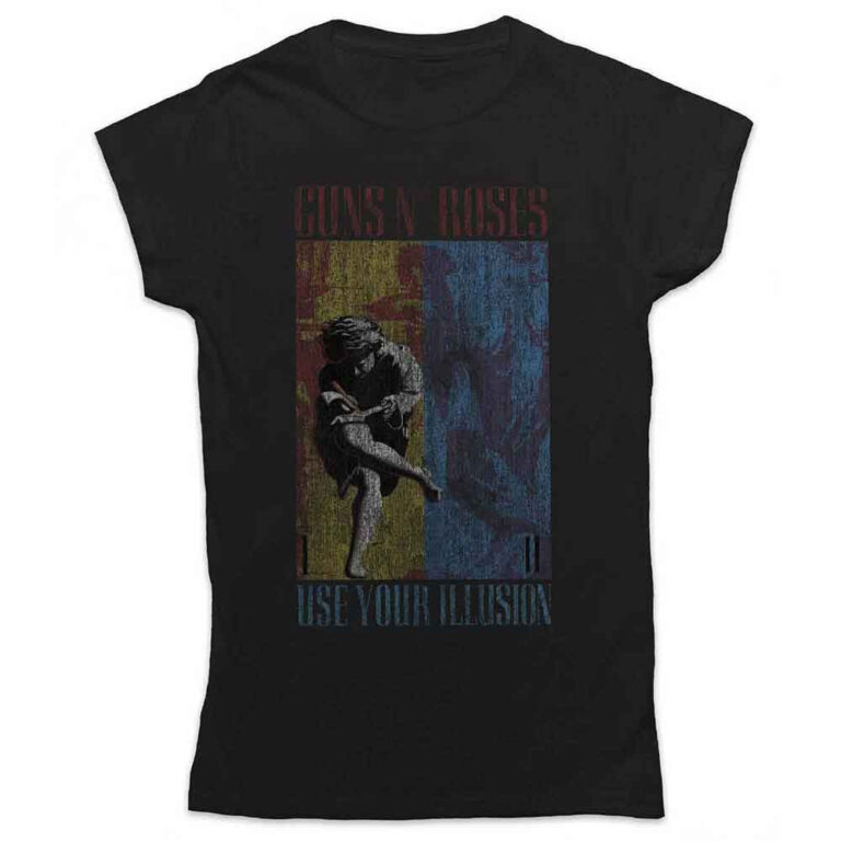 Guns N’ Roses Use Your Illusion Black Ladies T-Shirt