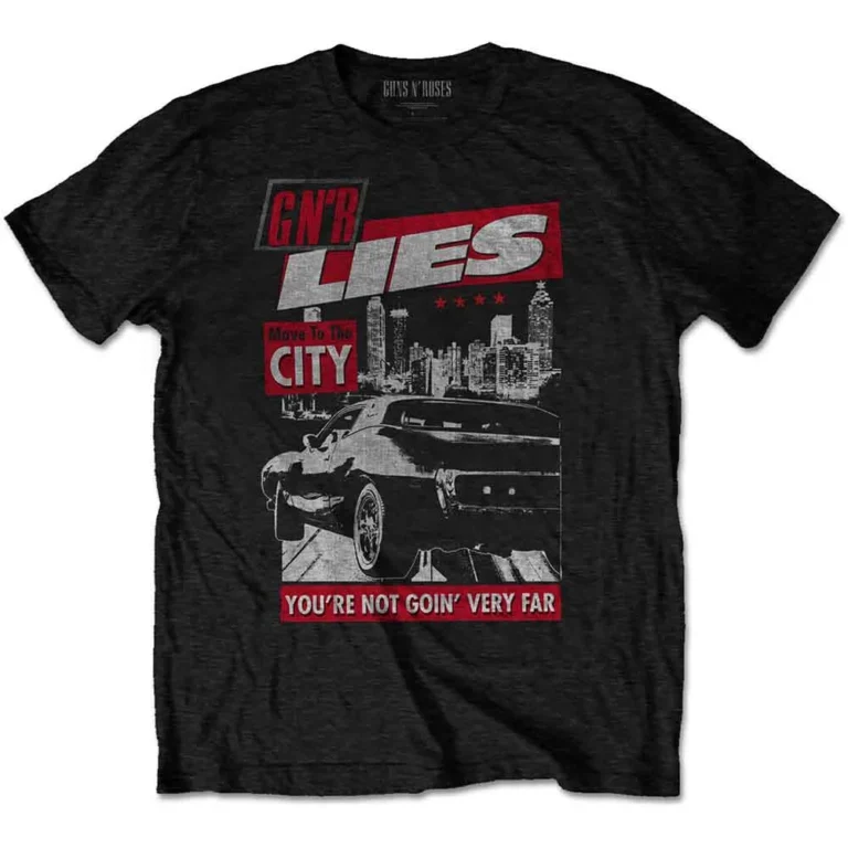 Guns N’ Roses Move to the City Black T-Shirt