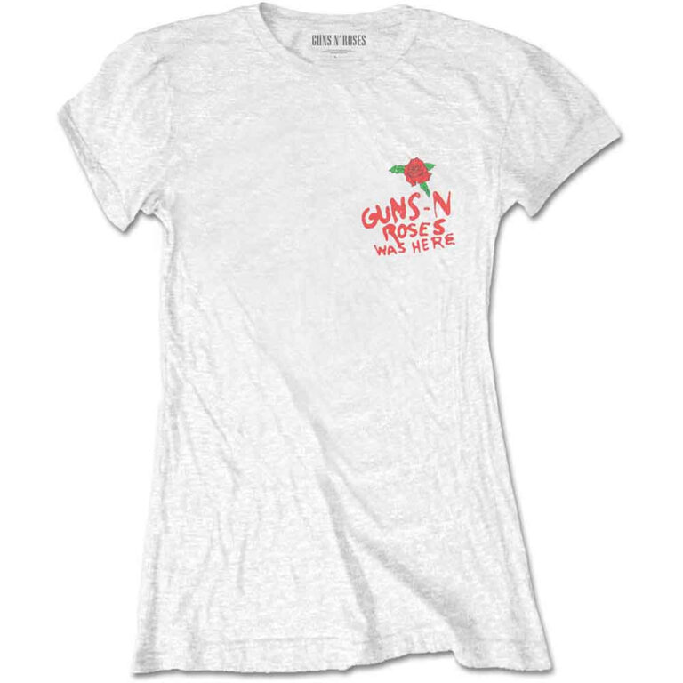 Guns N’ Roses Lies, Lies, Lies White Back Print Ladies T-Shirt