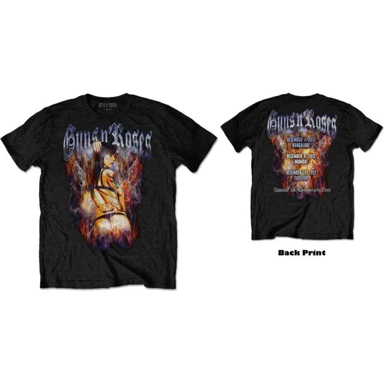 Guns N’ Roses Torso Black Back Print T-Shirt