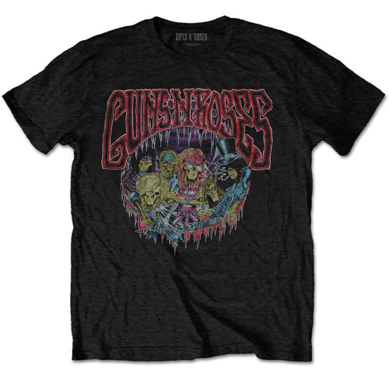 Guns N’ Roses Illusion Tour Black Back Print T-Shirt