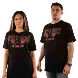 Guns N' Roses 87 Tour Black Embellished T-Shirt