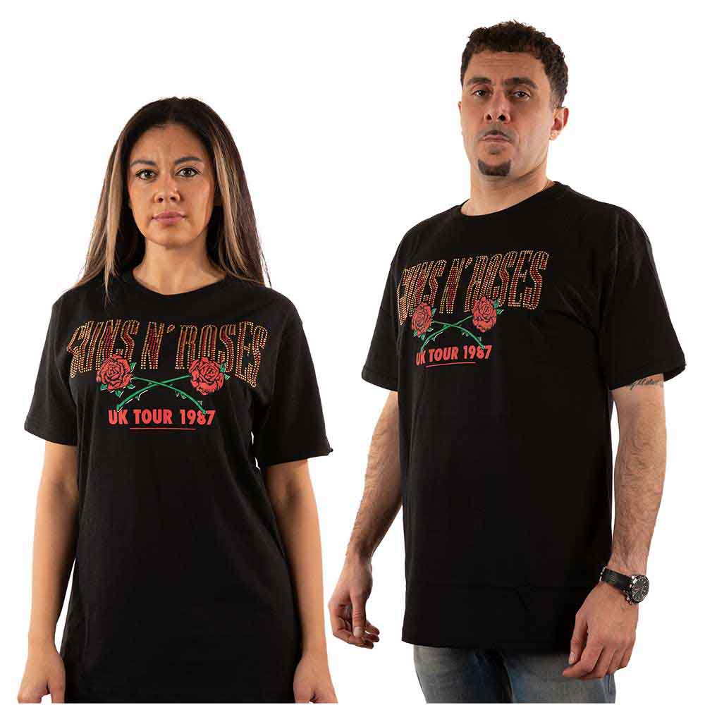 Guns N' Roses T Shirt LA Diamante Logo new Official Unisex Black