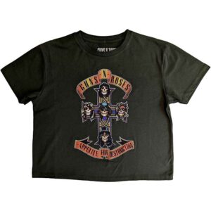 Guns N' Roses Appetite For Destruction Green Ladies Crop Top