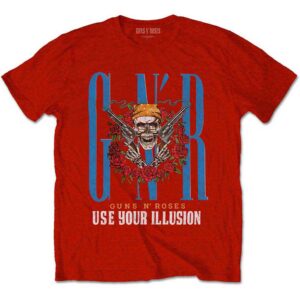 Guns N' Roses Bandana Skull Red T-Shirt