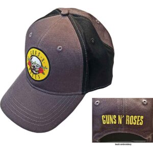 Guns N' Roses Circle Logo Black & Charcoal Grey 2-Tone Baseball Cap