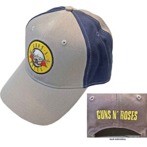 Guns N' Roses Circle Logo Grey & Navy Blue 2-Tone Baseball Cap