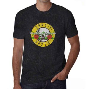 Guns N' Roses Classic Logo Black Wash Collection T-Shirt