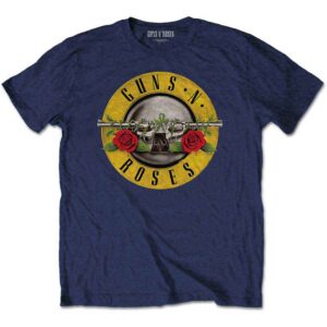 Guns N' Roses Classic Logo Navy Blue Kids T-Shirt